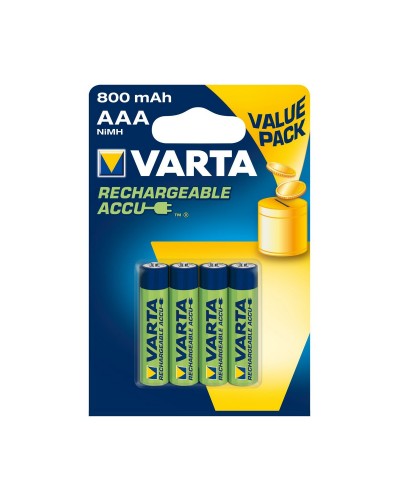 Varta Recharge Accu Power AAA 800 mAh Ni-MH - 4 Pièces
