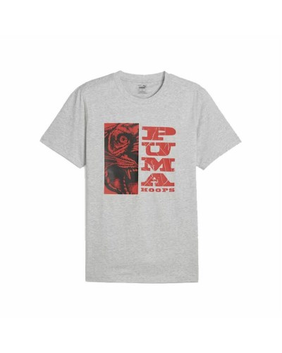 T-shirt med kortärm Herr Puma The Hooper 3 Ljusgrå