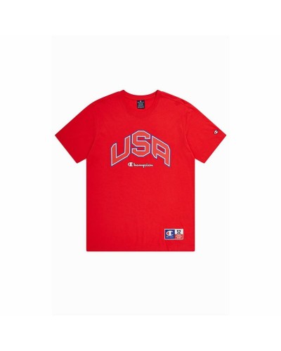 Champion T-shirt Homme Col Rond Manches Courtes Coton Sport - Noir
