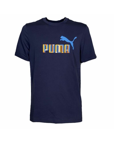 Heren-T-Shirt met Korte Mouwen Puma Daily 3.0 Blauw