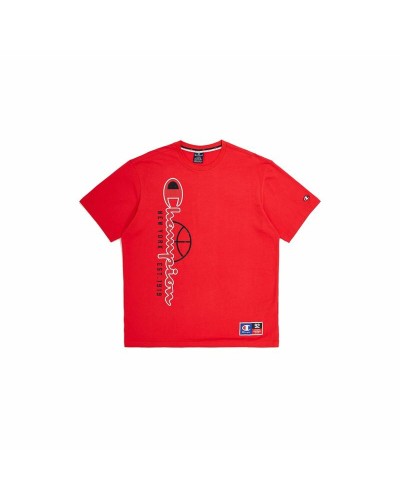 Champion Camiseta de Hombre Cuello Redondo Roja - Manga Corta Deportiva
