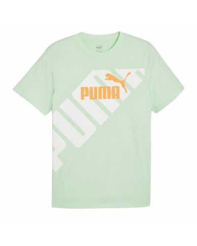 Puma POWER Graphic - Maglia Maniche Corte Uomo Ciano - Sport & Casual
