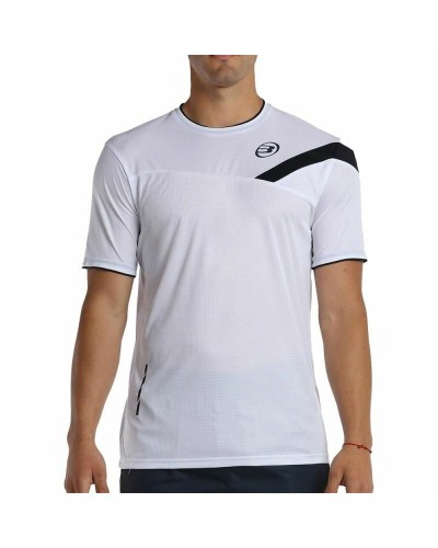 Bullpadel Camiseta Manga Corta Hombre Lucia Blanco - Transpirable Tenis Pádel
