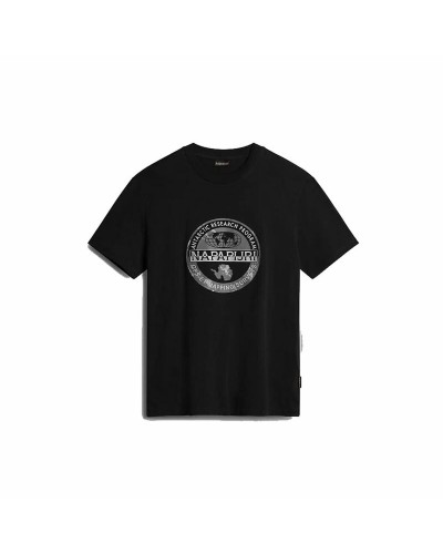 Napapijri S-Bollo T-shirt Homme Noir - Manches Courtes Coton Respirant
