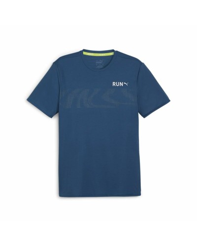 Puma Run Favourite : T-shirt Homme Bleu Foncé - Respirant Course à Pied
