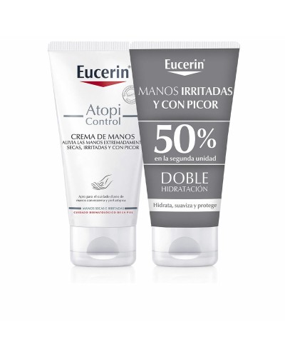 Eucerin AtopiControl Crema de Manos - Piel Sensible y Atópica - Doble Acción
