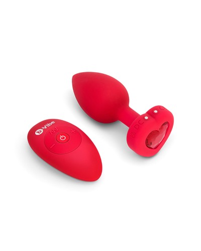B-Vibe Heart Rojo - Vibrador Premium para Placer Intenso
