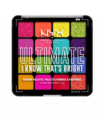 Ögonskuggspalett NYX Ultimate #I know that's bright 16 x 0,83 g