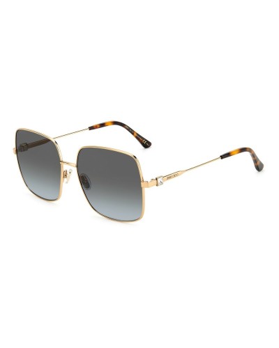 Jimmy Choo LILI-S Lunettes de Soleil Femme, Noir/Or, Verres 58mm
