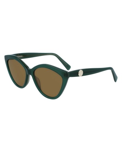 Longchamp LO730S-303: Occhiali da Sole Donna, Montatura Verde, Ø 56mm
