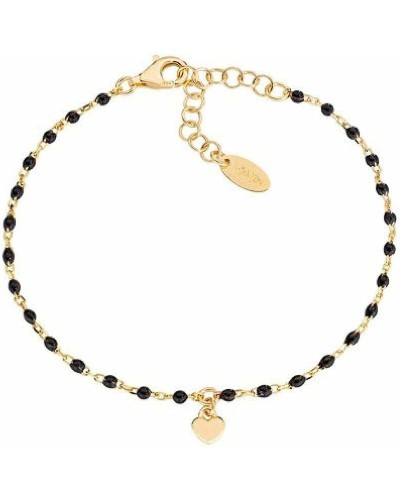 Amen Bracelet Femme Argent 925 Rosé Croix Émail Vert - BRSMCUGN3
