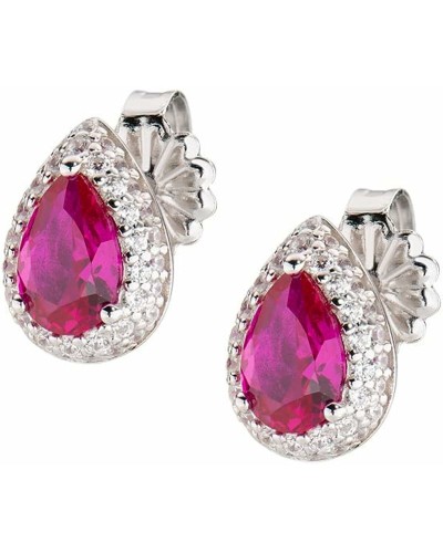 Amen Women's Earrings EGOBRBZ - Bronze Circle Zircons - Elegant & Luminous
