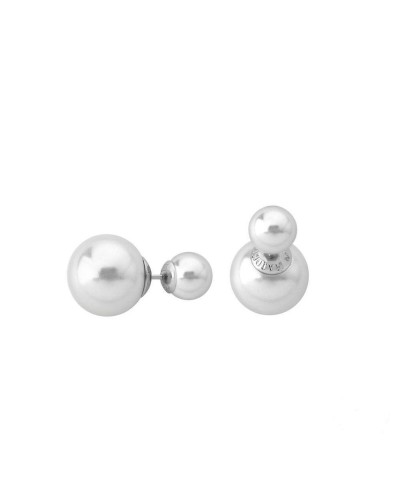 Majorica Boucles d'Oreilles Femme Perle Classique Argent 925 - Élégantes et Raffinées
