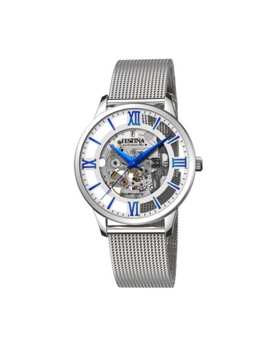 Festina F20534/1: Reloj de Hombre Plateado, Calendario, Resistente al Agua

