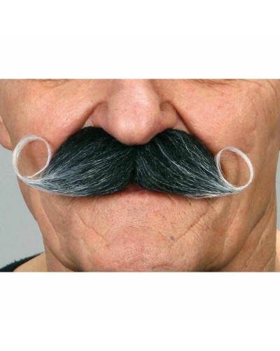 Bigote Falso My Other Me Gris - Bigotes Adhesivos Grises - Accesorio Disfraz
