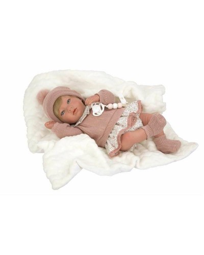 Arias Poupée Bébé Abril 40cm - Réaliste, Douce et Parfumée
