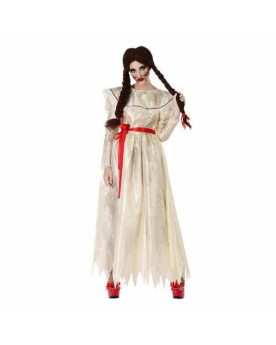 Adult Halloween Costume Possessed Girl - White Horror Dress
