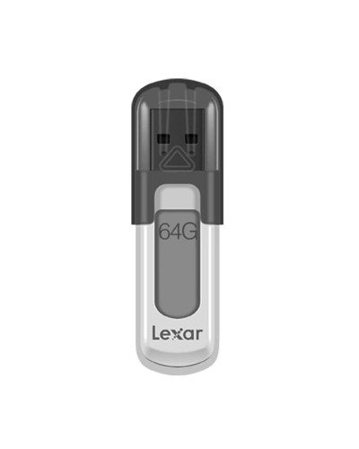Lexar JumpDrive V100 64GB - Clé USB 2.0 Blanc/Gris
