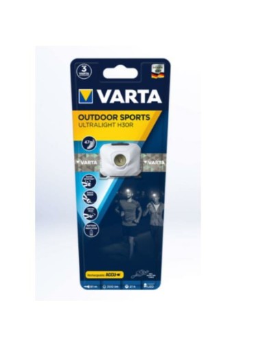 Lanterne LED pour la Tête Varta ULTRALIGHT H30R (100 Unités) (1 Unité)
