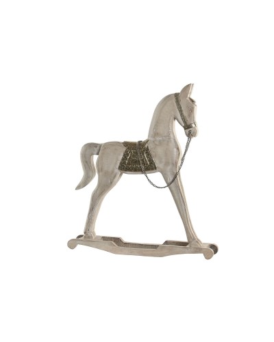 Figurine Décorative Home ESPRIT Argenté Naturel Cheval 53 X 10 X 60 CM