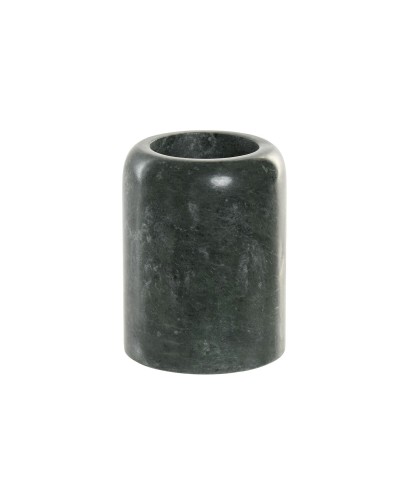 Tandenborstelhouder Home ESPRIT Groen Marmer 7,5 x 7,5 x 10 cm