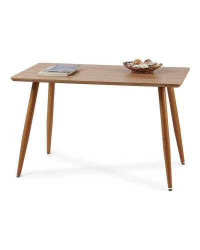 Table de Salle à Manger Métal Marron Mélamine DM (120 x 70 x 75 cm)