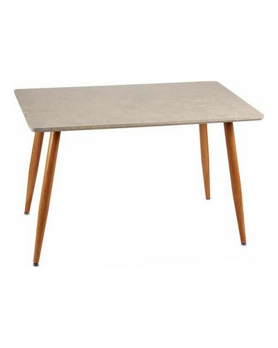 Tavolo aggiuntivo Marrone Bianco Pietra Metallo Melammina DM (70 x 120 x 75 cm)