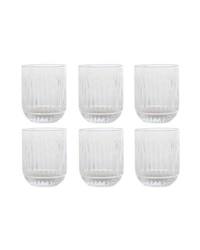 Set de Vasos Home ESPRIT Transparente Cristal 275 ml (6 Unidades)