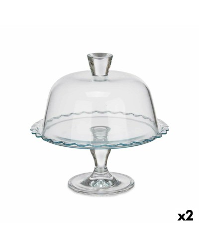 Lunchlåda Transparent Glas 26 x 26 x 26 cm (2 antal)