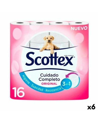 Toilet rol Scottex Original Wit 16 Onderdelen (6 Stuks)