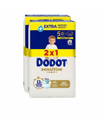 Wegwerpluiers Dodot Sensitive Extra 5 12-17 kg (88 Stuks)