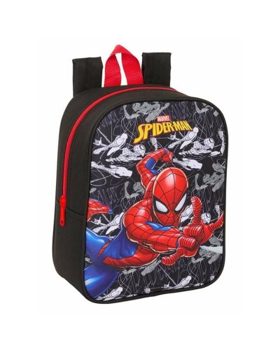 School Bag Spider-Man Black Red 22 x 27 x 10 cm