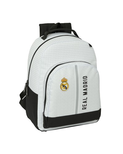Cartable Real Madrid C.F. 24/25 Blanc Gris 32 x 42 x 15 cm