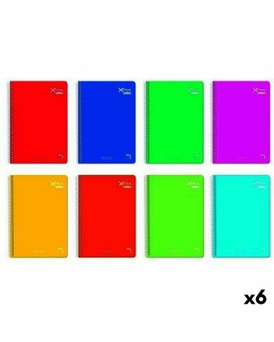 Set of exercise books Pacsa XTRA Din A4 80 Sheets 21,5 x 31,5 cm 5 Pieces (6 Units)