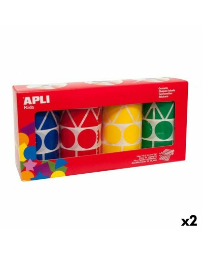 Stickers Apli Gomets Multicolour Geometric 4 Pieces (2 Units)