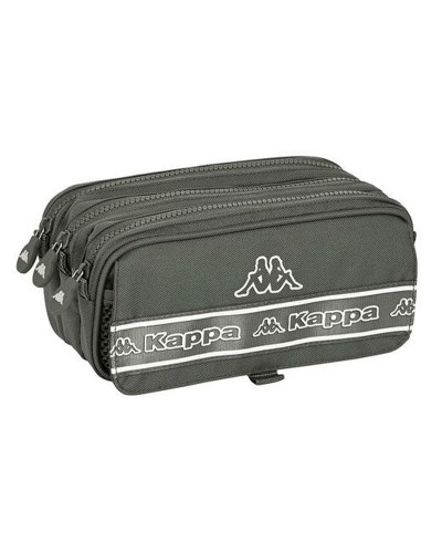 Dreifaches Mehrzweck-Etui Kappa Basics Grau 21,5 x 10 x 8 cm