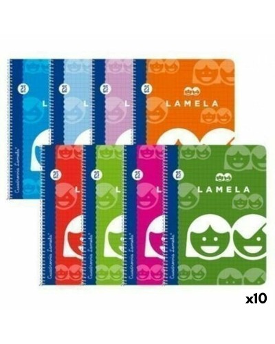 Boek over Ringen Lamela Multicolour Din A4 80 Lakens (10 Stuks)