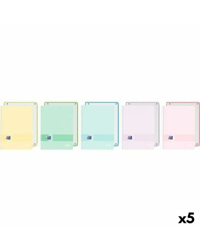 Book of Rings Oxford EUROPEANBOOK 1 LIVE&GO Multicolour A4 80 Sheets (5 Units)