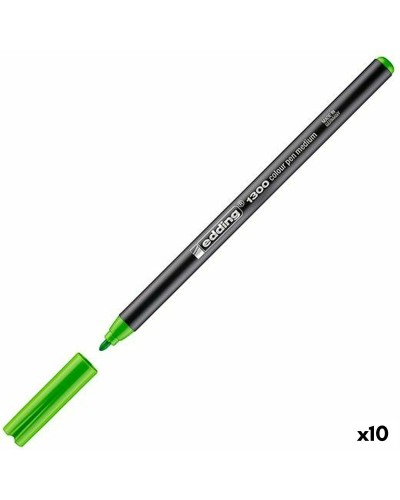 Marqueur Edding Vert clair (10 Unités)