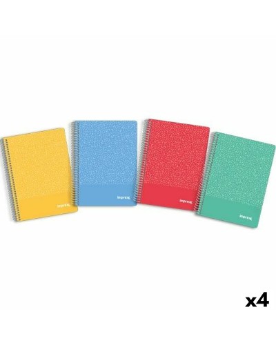 Quaderno con Anelli Imprex A5 80 Pagine (4 Unità)