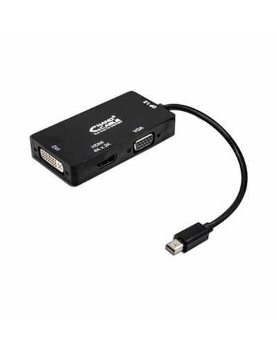 Mini DisplayPort - VGA/DVI/HDMI adapteri 3 en 1 NANOCABLE 10.16.3302-BK Musta