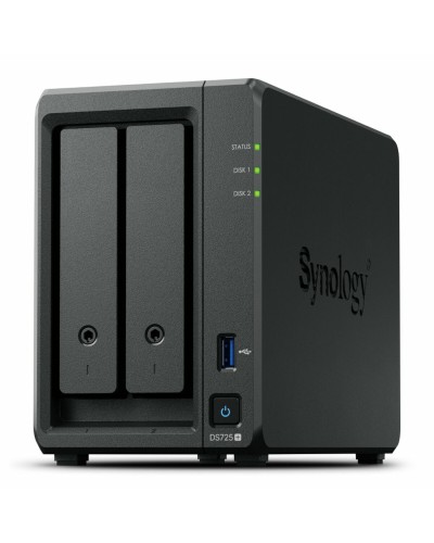 Almacenamiento en Red NAS Synology DS725+ Negro AMD Ryzen R1600