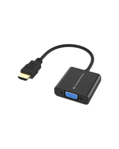 Adapter HDMI naar VGA Conceptronic 1080P Zwart 25 cm