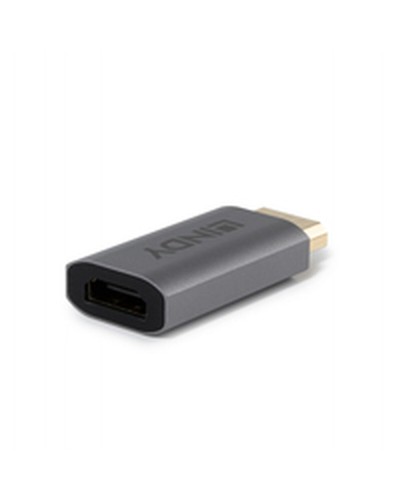 Adaptador DisplayPort a HDMI LINDY 8K60 ACTIVE Gris