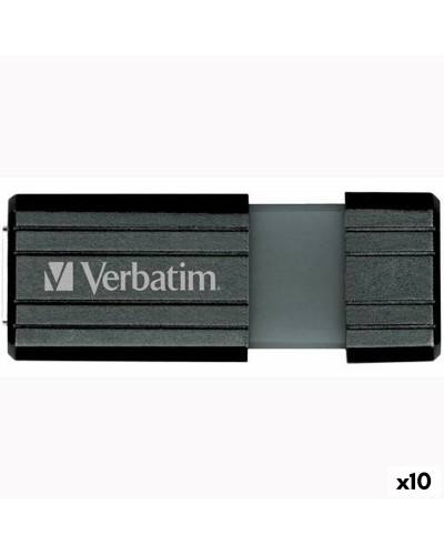 USB Pendrive Verbatim STORE'N'GO PINSTRIPE Schwarz 128 GB (10 Stück)