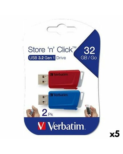 USB stick Verbatim Multicolour 32 GB 2 Onderdelen (5 Stuks)