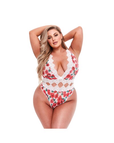 Trikåer Baci Lingerie Floral & Lace Multicolour XL Queen