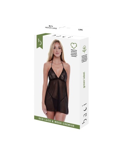 Baci Lingerie Baby-doll Nero M/L - Sensuale Intimo Notte
