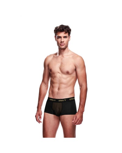 Men's Boxer Briefs Envy Black S/M - Stretch Cotton - Sport Underwear
