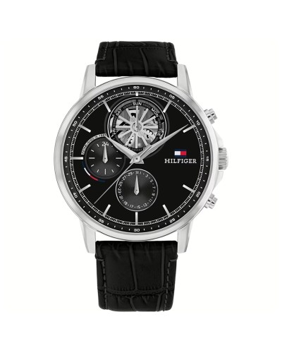 Tommy Hilfiger 1691635 : Montre Homme Noire, Design Élégant
